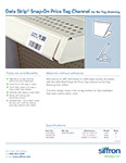 Data Strip® Snap On Price Tag Channel for No Tag Shelving